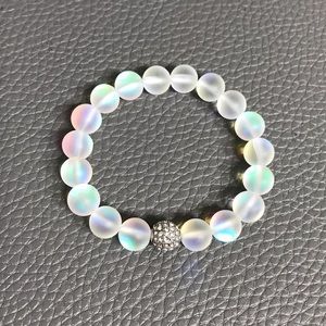 Beautiful Elastic Moonstone Bracelet